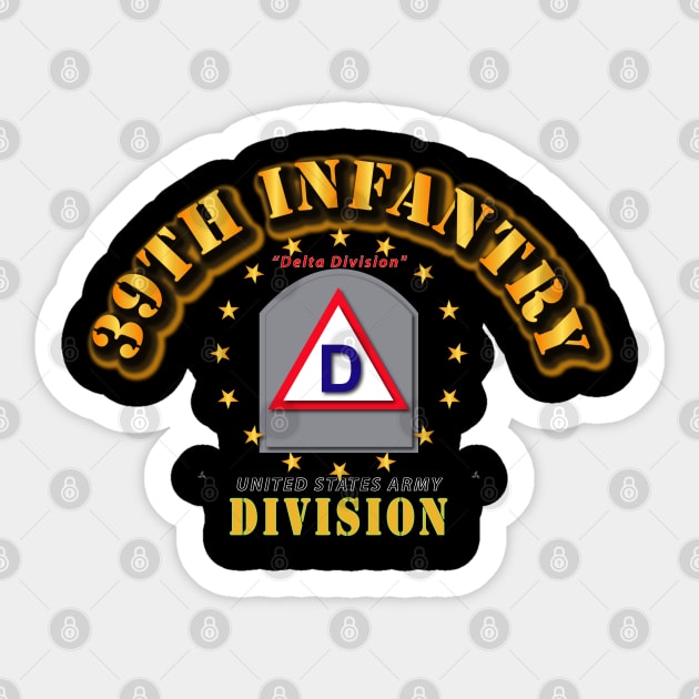 39th Infantry Division - Delta Division Sticker by twix123844